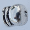 Bead Zinc Alloy Jewelry Findings Lead-free, 7x7mm Hole:6mm,1mm Sold by Bag