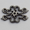 Connector Zinc Alloy Jewelry Findings Lead-free, 14x21mm Hole:1.5mm, Sold by Bag