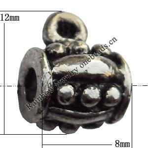 Connector Zinc Alloy Jewelry Findings Lead-free, 8x12mm Big Hole:3mm Small Hole:1mm, Sold by Bag