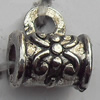 Connector Zinc Alloy Jewelry Findings Lead-free, 7x8mm Big Hole:3mm Small Hole:1mm, Sold by Bag