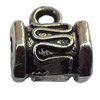 Connector Zinc Alloy Jewelry Findings Lead-free, 9x10mm Big Hole:3mm Small Hole:2mm, Sold by Bag