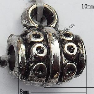 Connector Zinc Alloy Jewelry Findings Lead-free, 8x10mm Big Hole:3mm Small Hole:2mm, Sold by Bag