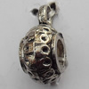 Connector Zinc Alloy Jewelry Findings Lead-free, 6x12mm Big Hole:4mm Small Hole:1mm, Sold by Bag