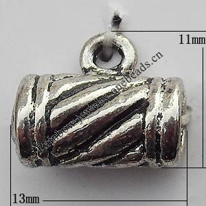 Connector Zinc Alloy Jewelry Findings Lead-free, 13x11mm Big Hole:4mm Small Hole:1.5mm, Sold by Bag