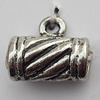 Connector Zinc Alloy Jewelry Findings Lead-free, 13x11mm Big Hole:4mm Small Hole:1.5mm, Sold by Bag