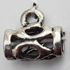Connector Zinc Alloy Jewelry Findings Lead-free, 13x13mm Big Hole:5mm Small Hole:2mm, Sold by Bag