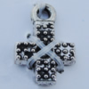 Pendant Zinc Alloy Jewelry Findings Lead-free, Cross 9x13mm Hole:1.5mm Sold by Bag