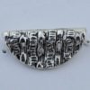Bead Zinc Alloy Jewelry Findings Lead-free, 15x7mm Hole:1mm Sold by Bag