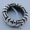 Bead Zinc Alloy Jewelry Findings Lead-free, Donut 11mm,5mm Hole:1mm Sold by Bag