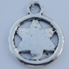Pendant Zinc Alloy Jewelry Findings Lead-free, 14x18mm Hole:2mm Sold by Bag