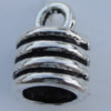 Zinc Alloy Cord End Caps Lead-free, 14x10mm Hole:2.5mm,7mm Sold by Bag