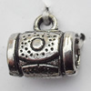 Connector Zinc Alloy Jewelry Findings Lead-free, 10x10mm Big Hole:4mm Small Hole:1.5mm, Sold by Bag