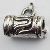 Connector Zinc Alloy Jewelry Findings Lead-free, 11x9mm Big Hole:3.5mm Small Hole:2mm, Sold by Bag