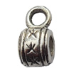Connector Zinc Alloy Jewelry Findings Lead-free, 5x9mm Big Hole:3mm Small Hole:2mm, Sold by Bag