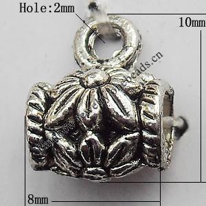 Connector Zinc Alloy Jewelry Findings Lead-free, 8x10mm Big Hole:3mm Small Hole:2mm, Sold by Bag