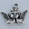 Pendant Zinc Alloy Jewelry Findings Lead-free, 17x19.5mm Hole:2mm Sold by Bag