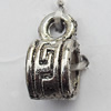 Connector Zinc Alloy Jewelry Findings Lead-free, 5x10mm Big Hole:4mm Small Hole:2mm, Sold by Bag