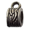 Connector Zinc Alloy Jewelry Findings Lead-free, 5x9mm Big Hole:4mm Small Hole:2mm, Sold by Bag