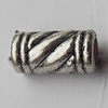 European Style Beads Zinc Alloy Jewelry Findings Lead-free, 14x7mm Hole:4mm, Sold by Bag
