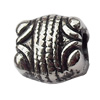 European Style Beads Zinc Alloy Jewelry Findings Lead-free, 10x10mm Hole:3mm, Sold by Bag