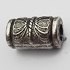 European Style Beads Zinc Alloy Jewelry Findings Lead-free, 18x10mm Hole:4.5mm, Sold by Bag