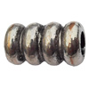 European Style Beads Zinc Alloy Jewelry Findings Lead-free, 12x21mm Hole:6mm, Sold by Bag
