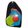 Resin Colorful Pendant, 55x32mm Thickness:15mm, Hole:2.5mm Sold by Bag