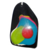 Resin Colorful Pendant, 55x32mm Thickness:15mm, Hole:2.5mm Sold by Bag