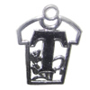 Zinc Alloy Enamel Pendant, Letters, 30x23mm Hole:2.5mm, Sold by Bag