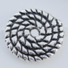 Bead Zinc Alloy Jewelry Findings Lead-free, 11mm Hole:1.5mm Sold by Bag