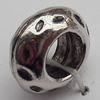 European Style Beads Zinc Alloy Jewelry Findings Lead-free, 11x5mm, Sold by Bag