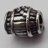 European Style Beads Zinc Alloy Jewelry Findings Lead-free, 9x11mm Hole:3.5mm, Sold by Bag