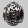 European Style Beads Zinc Alloy Jewelry Findings Lead-free, 7x9mm Hole:3.5mm, Sold by Bag