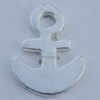 Pendant Zinc Alloy Jewelry Findings Lead-free, 15x20mm Hole:2.5mm Sold by Bag