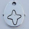 Pendant Zinc Alloy Jewelry Findings Lead-free, 12x16mm Hole:1mm Sold by Bag