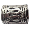 European Style Beads Zinc Alloy Jewelry Findings Lead-free, 12x8mm Hole:4mm, Sold by Bag