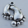 Pendant Zinc Alloy Jewelry Findings Lead-free, 17x20mm Hole:1mm Sold by Bag