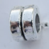 Bead Zinc Alloy Jewelry Findings Lead-free, 4x6mm Hole:3mm Sold by Bag
