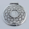 Pendant Zinc Alloy Jewelry Findings Lead-free, 45x40mm Hole:3mm Sold by Bag
