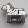 European Style Beads Zinc Alloy Jewelry Findings Lead-free, 14x11mm Hole:4.5mm, Sold by Bag