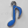 CCB plastic Pendant with enamel, 30x21mm, Sold by Bag