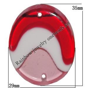 Resin Beads, 35x29mm Hole:1mm Sold by Bag