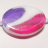 Resin Beads, Flat Oval 15x10mm Hole:1mm Sold by Bag