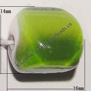 Resin Beads, 16x14mm Hole:1mm Sold by Bag