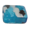 Resin Beads, Rectangle 16x12mm Hole:1mm Sold by Bag