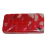 Resin Beads, Rectangle 44x23mm Thickness:7mm Hole:2mm Sold by Bag