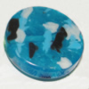 Resin Beads, Flat Round 30mm Thickness:7mm Hole:2mm Sold by Bag