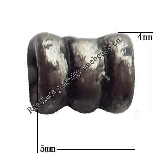 Bead Zinc Alloy Jewelry Findings Lead-free, 4x5mm Hole:1mm, Sold by Bag