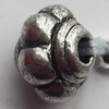 Bead Zinc Alloy Jewelry Findings Lead-free, 4x5mm Hole:1mm, Sold by Bag