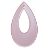 Coloured Acrylic Pendant, Hollow Teardrop 78x45mm Hole:1mm, Sold by Bag